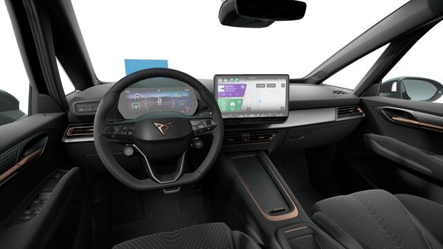Cupra Born 79 kWh 326 1AT VZ | Head-up Display met 'Augmented Reality' | Kinderzitbevestiging vóór en 2e zitrij (ISOFIX) | Rijprofielkeuze met instelbare adaptieve dempers (DCC)