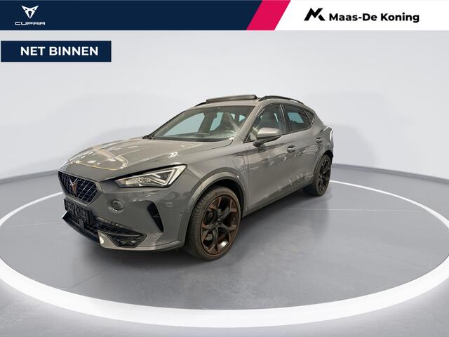 Cupra Formentor 1.4 TSI e-Hybrid 245pk VZ Performance Limited · Panoramadak · Trekhaak · Camera · Keyless · Stuur- & Stoelverwarming · Elek. Bestuurdersstoel + Geheugen · ACC · Garantie t/m 28-11-2027 of 80.000km