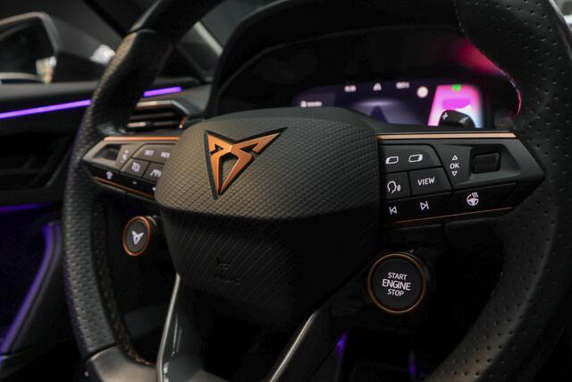 Cupra Formentor 2.0 TSI 4DRIVE Panodak Leer 360° Memory PDC Elektr. bedienbare achterklep Stuurverwarming Navi Climate voor & achter Zwart hemelbekleding Stoelverwarming Virtual cockpit Keyless Entry & Go LM velgen
