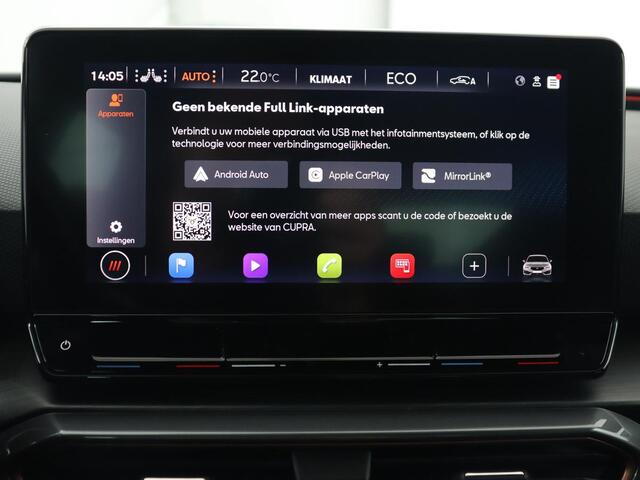 Cupra Leon 1.4 eHybrid VZ | 245pk | Stoel & stuurverwarming | Carplay | Camera | Adaptive cruise | Navigatie | Sfeerverlichting | Keyless | Sportstoelen | PHEV | Plug In