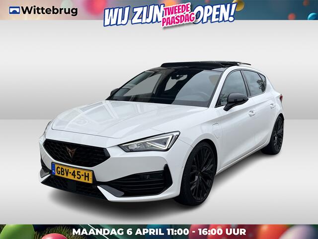 Cupra Leon 1.4 e-Hybrid VZ Performance / AUTOMAAT/ 245PK/ PANO/ STUUR+STOELVERWARM./ DODEHOEK/ ACC/ PARK.SENSOR.V+A/ CAMERA/ / FULL LINK/ KEYLESS/ NAVI/ CLIMA/ DAB/ LED/ 18'' LMV