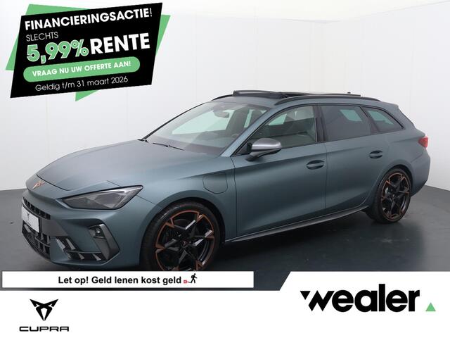 Cupra Leon Sportstourer 1.5 TSI e-Hybrid VZ Extreme | 272 PK | Panoramadak | Sennheiser audio | Matrix LED koplampen | Navigatiesysteem | Adaptive cruise control |