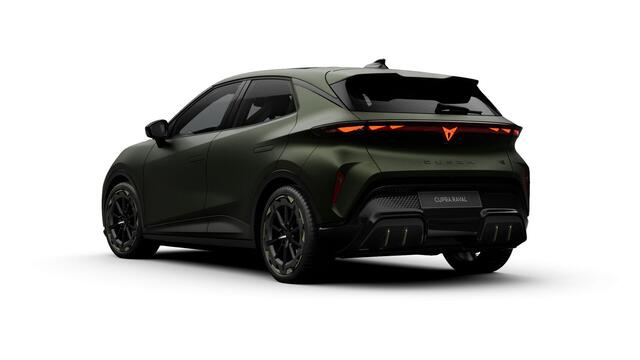 Cupra Raval 52 kWh 226 1AT VZ Rebel | Kinderzitbevestiging vóór en 2e zitrij (ISOFIX) | Rijprofielkeuze met instelbare adaptieve dempers (DCC) | Verwarmbare voorstoelen