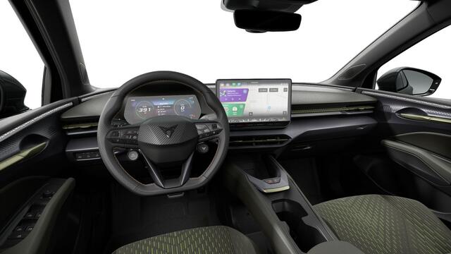 Cupra Raval 52 kWh 226 1AT VZ Rebel | Kinderzitbevestiging vóór en 2e zitrij (ISOFIX) | Rijprofielkeuze met instelbare adaptieve dempers (DCC) | Verwarmbare voorstoelen