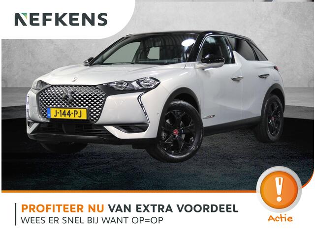 DS DS 3 CROSSBACK Business 50kWh 136PK | 1ste eigenaar | 3 FASE | Camera | LEER/Stof | Stoelverwarming | Navigatie | AUTOMAAT | AppleCarPlay/AndroidAuto | Navigatie | Climate Control | Cruise Control | Keyless | Privacy Glass | Isofix |