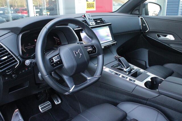 DS DS 7 1.6 PHEV 300PK 4x4 ETIOLE | PANORAMA SCHUIF/KANTEL DAK | NIGHT VISION | LEDEREN BEKLEDING "BLACK BASALT NAPPA LEDER" | STOEL/VOORRUIT VERWARMING | 19" LICHTMETALEN VELGEN | ALARM SYSTEEM | NAVIGATIE | DRAADLOZE APPLE CARPLAY/ANDROID AUTO | DRAADLOZE TELEF