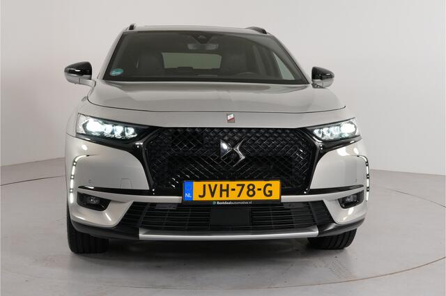 DS DS 7 Crossback E-Tense 1.6 PHEV 300 pk 4x4 ligne Noir | Pano | Leder | El. stl. verst. | Adaptieve Cruise | Nachtzicht | Stl. verw. | Camera 360 | El. klep | Premium Audio |