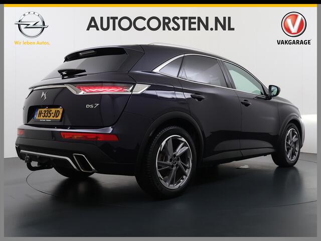 DS DS 7 Crossback Hybrid 300 4x4 Night Vision Lederen Massagestoelen PanoramaSchuifdak Adap.Cruise FOCAL Electra® Trekhaak Memory 360°Camera Apple Carplay Android Auto E-Tense Be Chic Active Scan Suspension Elek.Stoelen+Verwarmd Elek.Achterklep Lane Assist Voorruitverwarmi