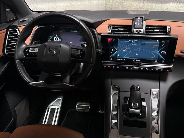 DS DS 7 Crossback E-Tense 4x4 Performance Line 300Pk Automaat (PANORAMADAK, APPLE CARPLAY, GROOT NAVI, STOELKOELING/VERWARMING, BRUIN LEDER, MEMORY SEATS, 360 CAMERA, FOCAL AUDIO, GETINT GLAS, ELEK ACHTERKLEP, NIEUWSTAAT)