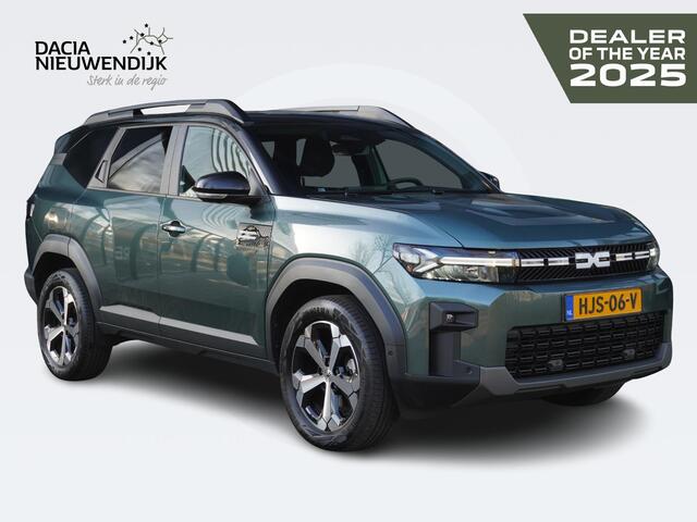 Dacia Bigster 1.8 Hybrid 155 Journey AUTOMAAT / PACK ASSIST & WINTER / NAVI / E.L. ACHTERKLEP / STOELV. / STUURV. / VOORRUITV. / 360° CAMERA / BLINDSPOT / ADAPT. CRUISE / CLIMATE DUAL ZONE / 18'' LMV
