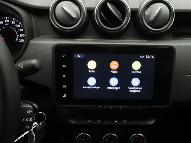 Dacia DUSTER TCe 1.0 Bi-Fuel Comfort | LPG G3 | Media Display met DAB, bluetooth, Apple CarPlay & Android Auto | Handbediende airco | Lichtmetalen velgen | Metaalkleur | Parkeersensoren achter |