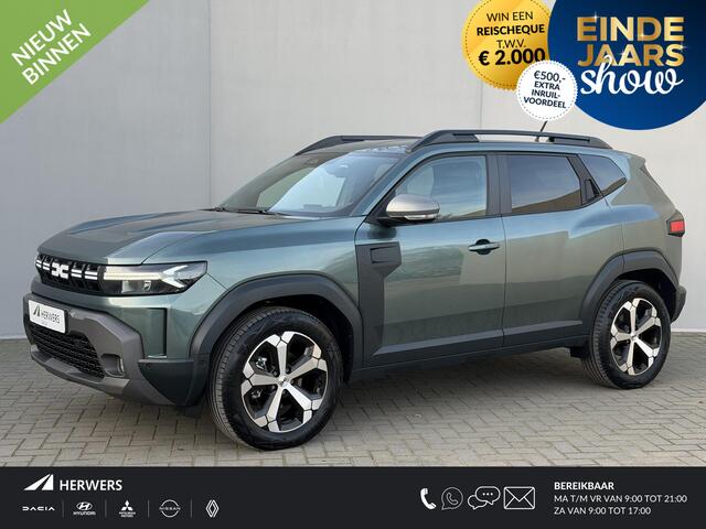 Dacia DUSTER 1.6 Hybrid 140 Journey / Fabrieksgarantie tot 04-2028<100.000 / Navigatie / Pack parking / Pack Winter / 360 CAM / Draadloze telefoon lader / Apple Carplay & Android Auto / Cruise control / Dodehoek / DAB / PDC /