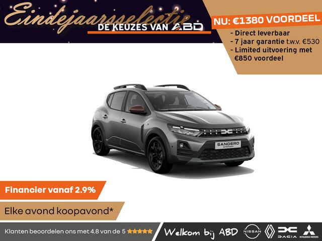 Dacia SANDERO Stepway Limited Edition TCe 110 | Achteruitrijcamera | Cruise Control en snelheidsbegrenzer | Dacia Handsfree card voor openen, sluiten en starten zonder sleutel