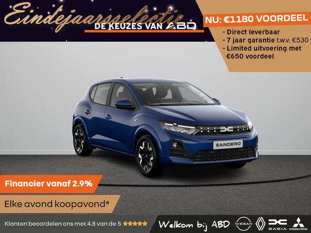 Dacia SANDERO Journey Eco-G | Achteruitrijcamera | Cruise Control en snelheidsbegrenzer | Dacia Handsfree card voor openen, sluiten en starten zonder sleutel