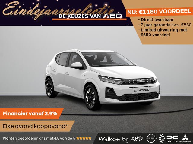 Dacia SANDERO Journey Eco-G | Achteruitrijcamera | Cruise Control en snelheidsbegrenzer | Dacia Handsfree card voor openen, sluiten en starten zonder sleutel