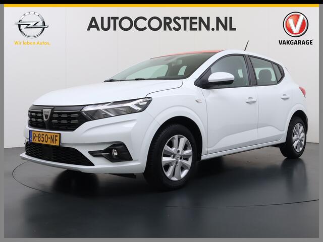 Dacia SANDERO 1.0TCe 92PK 5Drs Navi Airco Apple Carplay Android Auto Cruise Control Bluetooth Pdc Comfort Isofix Regen-Lichtsensor ESP 1e Eigenaar Origineel Nederlandse Auto