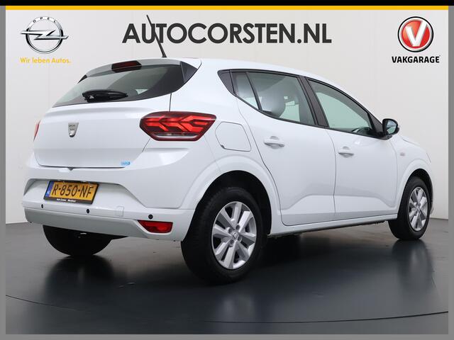 Dacia SANDERO 1.0TCe 92PK 5Drs Navi Airco Apple Carplay Android Auto Cruise Control Bluetooth Pdc Comfort Isofix Regen-Lichtsensor ESP 1e Eigenaar Origineel Nederlandse Auto