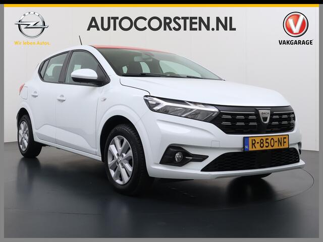 Dacia SANDERO 1.0TCe 92PK 5Drs Navi Airco Apple Carplay Android Auto Cruise Control Bluetooth Pdc Comfort Isofix Regen-Lichtsensor ESP 1e Eigenaar Origineel Nederlandse Auto