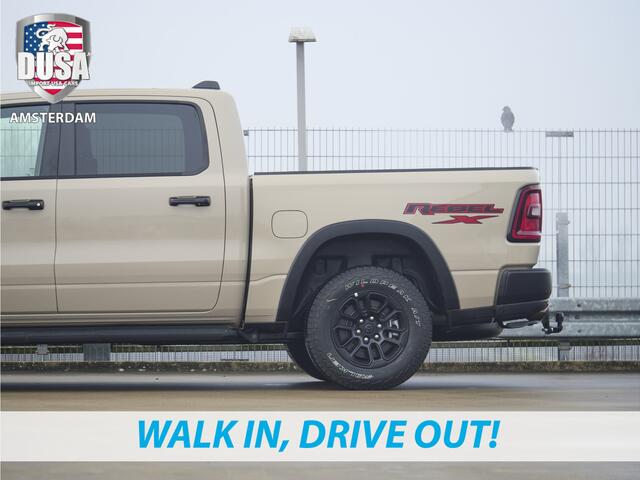 Dodge 1500 RAM | Rebel X | 4x4 | Crew Cab | 3.0L Twin-turbo I6 | SST | 14,4 inch Touchscreen | 10,2 inch Passenger Screen | 10th Anniversary edition Getoonde accessoires zijn verkrijgbaar tegen meerprijs