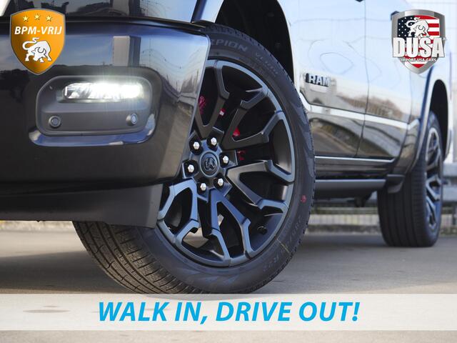 Dodge 1500 RAM | | Limited | Night | 3.0L Twin-Turbo I6 | High Output | RAMBOX Passenger Display | 14,4 Touch Screen | Harman Kardon | INCL BPM-VOORDEEL Getoonde accessoires zijn verkrijgbaar tegen meerprijs