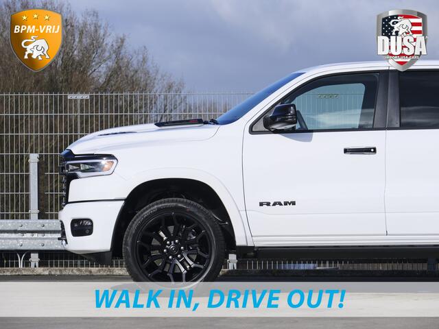 Dodge 1500 RAM | | Limited | Night | 3.0L Twin-Turbo I6 | High Output | RAMBOX Passenger Display | 14,4 Touch Screen | Harman Kardon | INCL BPM-VOORDEEL Getoonde accessoires zijn verkrijgbaar tegen meerprijs