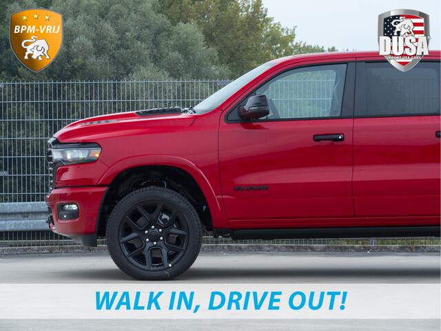 Dodge 1500 RAM | Laramie | Premium Night | 3.0L I6 Hurricane | Crew Cab | 4X4 | Panorama | LPG | 14,4-inch Touchscreen | Passenger Display | INCL BPM-VOORDEEL Getoonde accessoires zijn verkrijgbaar tegen meerprijs