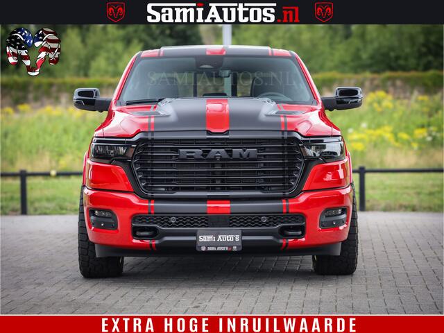 Dodge 1500 RAM Night Premium | RED DEVIL | Full Option | De Meest Luxe Pick-Up in zijn Klasse | Comfortabele Dubbele Cabine met Royale 5 Zitplaatsen | BPM vrij | Nu Leverbaar uit Voorraad | Voorraad Nr 2226 - 4993