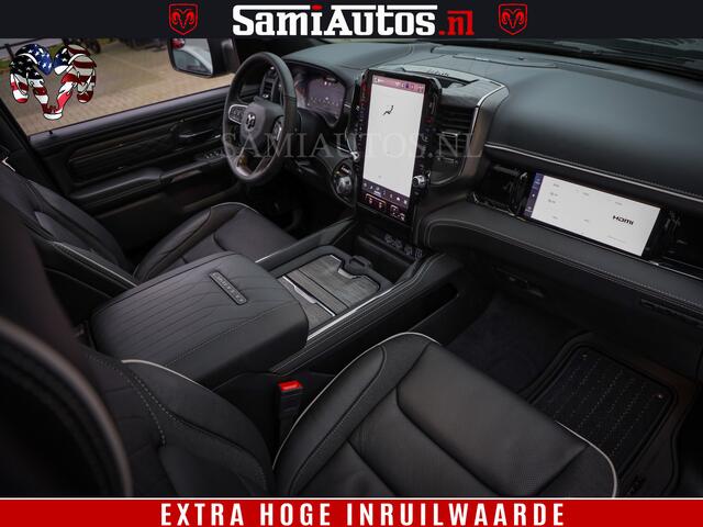 Dodge 1500 Ram Limited Night H.O 540HP 706Nm | Massage + Full Option | De Meest Luxe en Volle Pick-Up in zijn Klasse | Comfortabele Dubbele Cabine met Royale 5 Zitplaatsen | BPM vrij | Nu Leverbaar uit Voorraad | Voorraad Nr 2333 - 5129