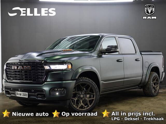 Dodge 1500 Ram 2025 3.0L HURRICANE LARAMIE Night Premium | BPM VRIJ | NIEUW | 5 Jaar Garantie | Panoramadak | Luchtvering