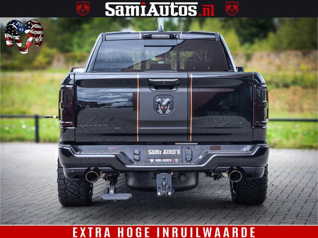 Dodge 1500 Ram Limited SPORT H.O 540HP 706Nm | Massage + Full Option | De Meest Luxe en Volle Pick-Up in zijn Klasse | Comfortabele Dubbele Cabine met Royale 5 Zitplaatsen | BPM vrij | Nu Leverbaar uit Voorraad | Voorraad Nr 2355 - 5149