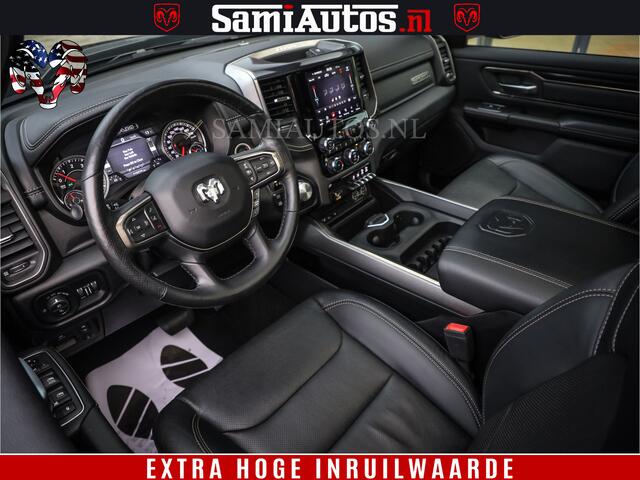Dodge 1500 Ram SPORT BLACK EDITION | 4X4 5.7 V8 | VOL OPTIETS | 360 CAMERA | APPLE CARPLAY | 3500KG | 22INCH NIGHT | FULL LED | ADAPTIVE CRUISE | MEMORY SEATS | LEDER | DUBBELE CABINE | CREWCAB