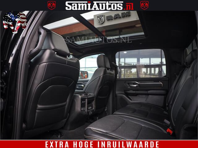 Dodge 1500 Ram SPORT BLACK EDITION | 4X4 5.7 V8 | VOL OPTIETS | 360 CAMERA | APPLE CARPLAY | 3500KG | 22INCH NIGHT | FULL LED | ADAPTIVE CRUISE | MEMORY SEATS | LEDER | DUBBELE CABINE | CREWCAB