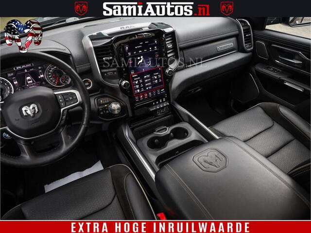 Dodge 1500 Ram BLACK EDITION | 4X4 5.7 V8 | PRINS LPG | CAMERA | APPLE CARPLAY | 3500KG | 22INCH NIGHT | FULL LED | ADAPTIVE CRUISE | MEMORY SEATS | LEDER | DUBBELE CABINE | CREWCAB