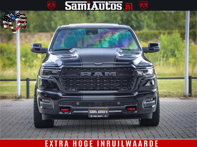 Dodge 1500 Ram Limited Night High Output 540HP 706Nm | Massage + Full Option | De Meest Luxe en Volle Pick-Up in zijn Klasse | Comfortabele Dubbele Cabine met Royale 5 Zitplaatsen | BPM vrij | Nu Leverbaar uit Voorraad | Voorraad Nr 2293 - 7688