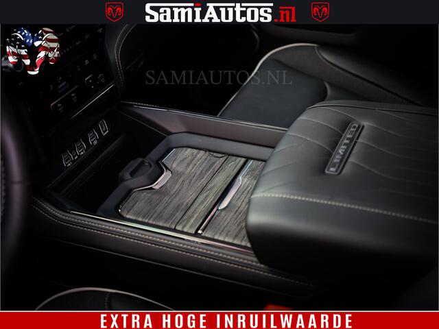 Dodge 1500 Ram Limited Night High Output 540HP 706Nm | Massage + Full Option | De Meest Luxe en Volle Pick-Up in zijn Klasse | Comfortabele Dubbele Cabine met Royale 5 Zitplaatsen | BPM vrij | Nu Leverbaar uit Voorraad | Voorraad Nr 2293 - 7688