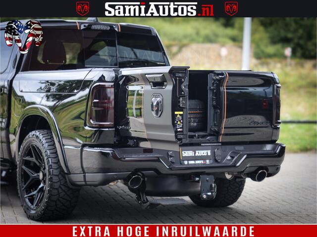 Dodge 1500 Ram Limited Night H.O 540HP 706Nm | Massage + Full Option | De Meest Luxe en Volle Pick-Up in zijn Klasse | Comfortabele Dubbele Cabine met Royale 5 Zitplaatsen | BPM vrij | Nu Leverbaar uit Voorraad | Voorraad Nr 2338 - 5404