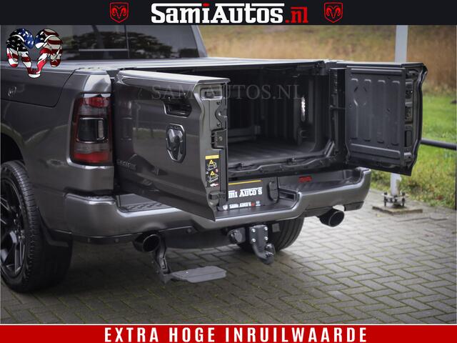 Dodge 1500 RAM SPORT 5.7 V8 HEMI | Virtual | Mega Vol | MWK Klep | XB9 | Adaptive Cruise | 4x4 | Crew Cab | Granite Crystal | Dubbel Cabine DC | 5 persoons | Eerste Eigenaar | Z.G.A.N |