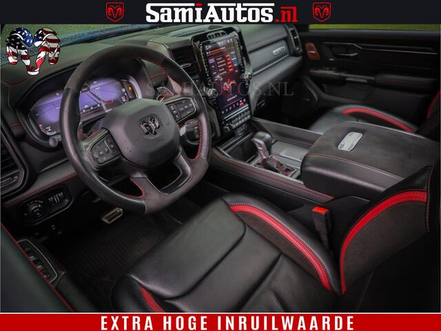 Dodge 1500 RAM TRX 702 PK 6.2 V8 | RED LINE | HELLCAT | RODE STIKSELS | BOM VOL | 4x4 Crew Cab | DUBBELE CABINE DC | 5 PERSOONS | DIAMOND BLACK PEARL | EERSTE EIGENAAR | TOP STAAT |