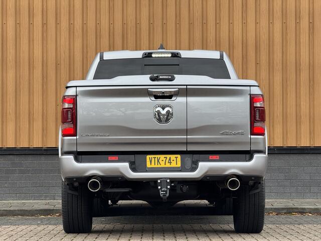 Dodge 1500 Ram 5.7 V8 4x4 Crew Cab Limited | Luchtvering | LPG | Harman/Kardon | Panoramadak | 22" Lichtmetaal | Stoelventilatie / verwarming | Stuurwielverwarming | 360° Camera | Spiegel Camera |