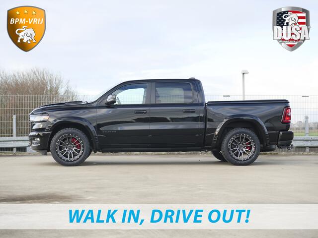 Dodge 1500 RAM | | Laramie | Premium Night | 3.0L I6 Hurricane | 4X4 | BPM-VRIJ | BPM-VRIJ | Niveau regeling | Passenger Display | Getoonde accessoires zijn verkrijgbaar tegen meerprijs