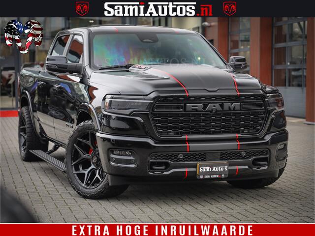 Dodge 1500 Ram Limited Night H.O 540HP 706Nm | Massage + Full Option | De Meest Luxe en Volle Pick-Up in zijn Klasse | Comfortabele Dubbele Cabine met Royale 5 Zitplaatsen | BPM vrij | Nu Leverbaar uit Voorraad | Voorraad Nr 2334 - 5409