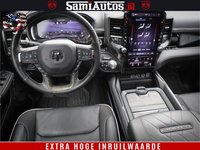 Dodge 1500 Ram Limited Demo Night High Output 540HP 706Nm | Massage + Full Option | De Meest Luxe en Volle Pick-Up in zijn Klasse | Comfortabele Dubbele Cabine met Royale 5 Zitplaatsen | BPM vrij | Nu Leverbaar uit Voorraad | Voorraad Nr 2263 - V76JVF