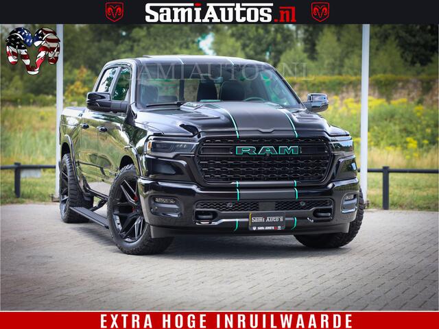 Dodge 1500 Ram Limited Night High Output 540HP 706Nm | Massage + Full Option | De Meest Luxe en Volle Pick-Up in zijn Klasse | Comfortabele Dubbele Cabine met Royale 5 Zitplaatsen | BPM vrij | Nu Leverbaar uit Voorraad | Voorraad Nr 2320 - 5138