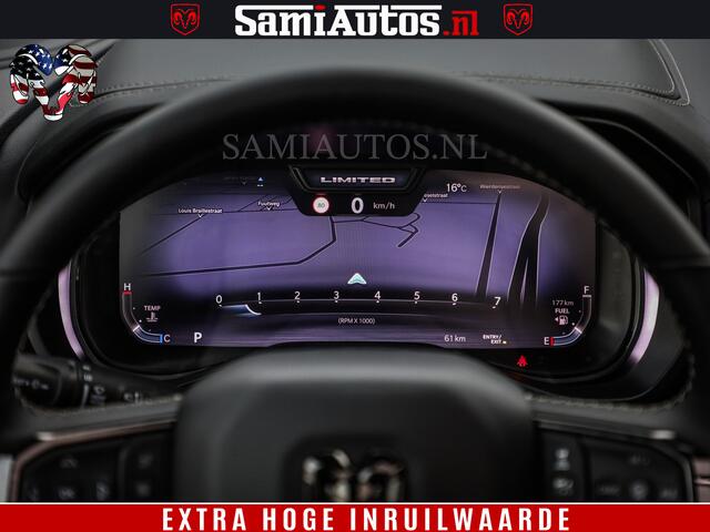 Dodge 1500 Ram Limited Night High Output 540HP 706Nm | Massage + Full Option | De Meest Luxe en Volle Pick-Up in zijn Klasse | Comfortabele Dubbele Cabine met Royale 5 Zitplaatsen | BPM vrij | Nu Leverbaar uit Voorraad | Voorraad Nr 2357 - 5182
