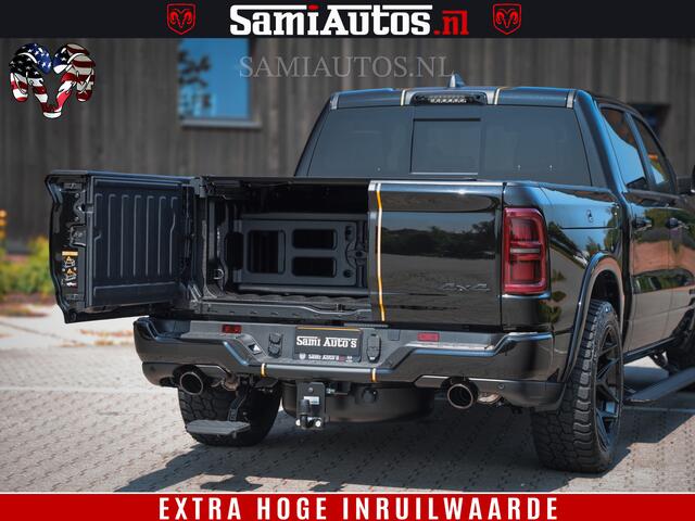 Dodge 1500 Ram Limited Night H.O 540HP 706Nm | Massage + Full Option | De Meest Luxe en Volle Pick-Up in zijn Klasse | Comfortabele Dubbele Cabine met Royale 5 Zitplaatsen | BPM vrij | Nu Leverbaar uit Voorraad | Voorraad Nr 2353 - 5412