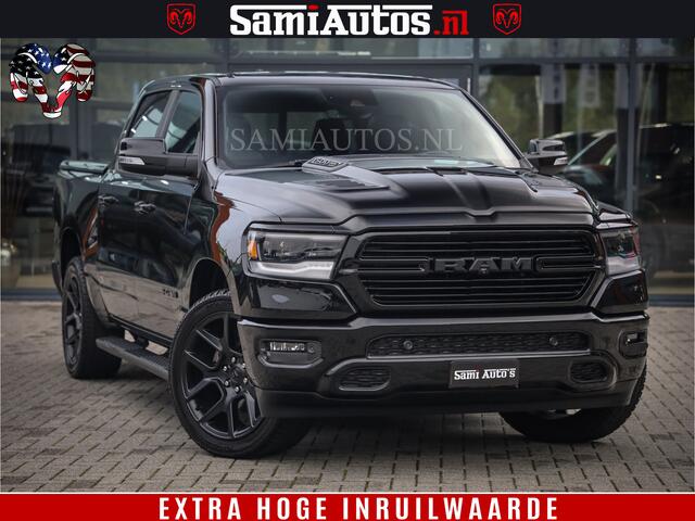 Dodge 1500 Ram SPORT BLACK EDITION | 4X4 5.7 V8 | VOL OPTIES | 360 CAMERA | APPLE CARPLAY | 3500KG | 22INCH NIGHT | FULL LED | ADAPTIVE CRUISE | MEMORY SEATS | LEDER | DUBBELE CABINE | CREWCAB