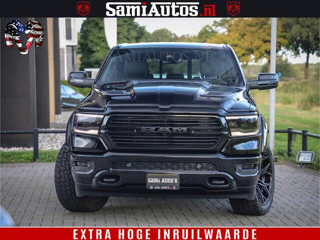 Dodge 1500 Ram Laramie Hemi 5.7 V8 4x4 Crew Cab DC | Panorama Dak | 12' Grootscherm | Comfortabele Dubbele Cabine met Royale 5 Zitplaatsen | Voorraad Nr 2521-41242