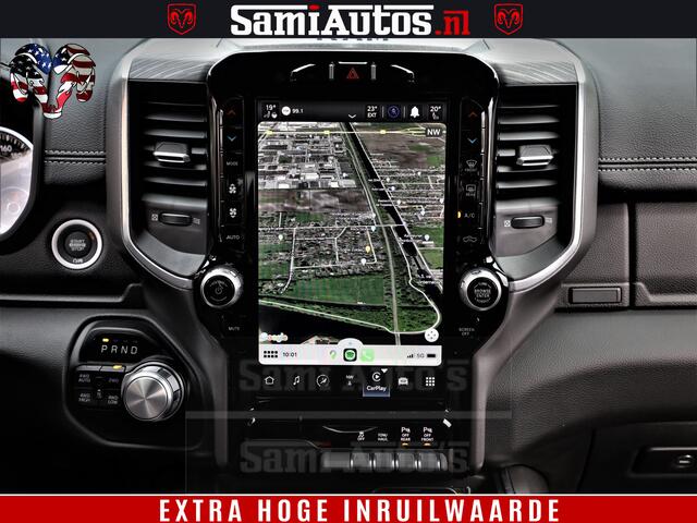 Dodge 1500 Ram Laramie Sport | HEMI 5.7 V8 4x4 | LPG | Grootscherm 12" | LARAMIE PERFORMANCE | ZWART | CREWCAB 5'7 | GRIJSKENTEKEN | DUBBELE CABINE | 5 Persoons | VOORRAAD NR 2528-641276