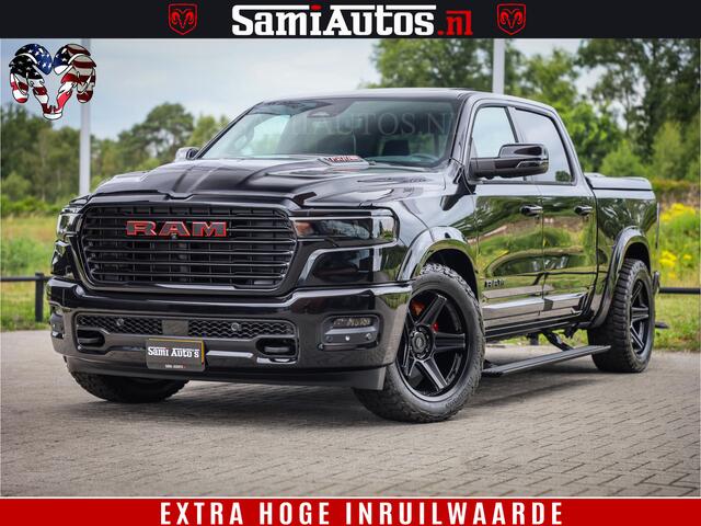 Dodge 1500 RAM Night Premium | Full Option | De Meest Luxe Pick-Up in zijn Klasse | Comfortabele Dubbele Cabine met Royale 5 Zitplaatsen | BPM vrij | Nu Leverbaar uit Voorraad | Voorraad Nr 2282 - 3332