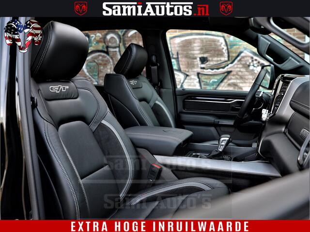 Dodge 1500 RAM GT EDITION HULK TRX PACK | 5.7 HEMI V8 402PK | VIRTUAL COCKPIT | HEAD-UP | ADAPTIVE CRUISE | 360 CAMERA | VOLLE UITVOERING | Comfortabele Dubbele Cabine met Royale 5 Zitplaatsen |
